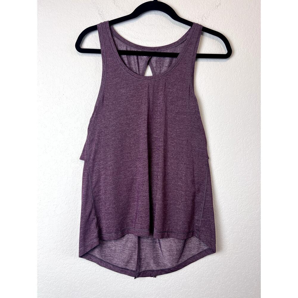 Lululemon Hold & Let Flow Tank Top Metallic Purple S